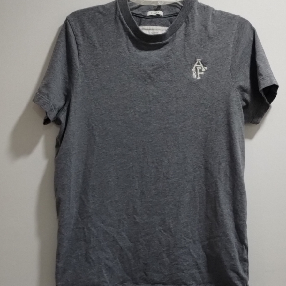 Men's A&F Gray Muscle T-Shirt